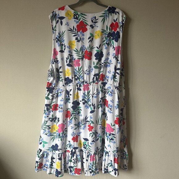 Draper James RSVP Floral Sleeveless Tie Waist Dress - Size 3X - Picture 6 of 9